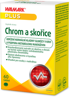 Walmark Chrom a skořice 60 tablet