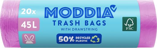 Moddia Odpadkové pytle se zatahovací páskou 20 x 45 l