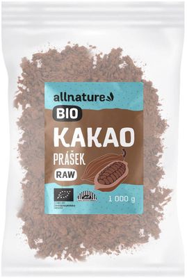 Allnature Kakaový prášek BIO RAW 1000 g