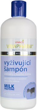 VivaPharm Vyživující šampon s extrakty z kozího mléka 400 ml