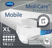 Hartmann Molicare Mobile Inkontinenční kalhotky XL 10 kapek 14 ks