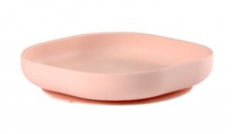 Beaba Talíř silikonový s přísavkou Pink
