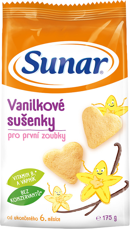 Sunar vanilkové sušenky pro děti 175 g