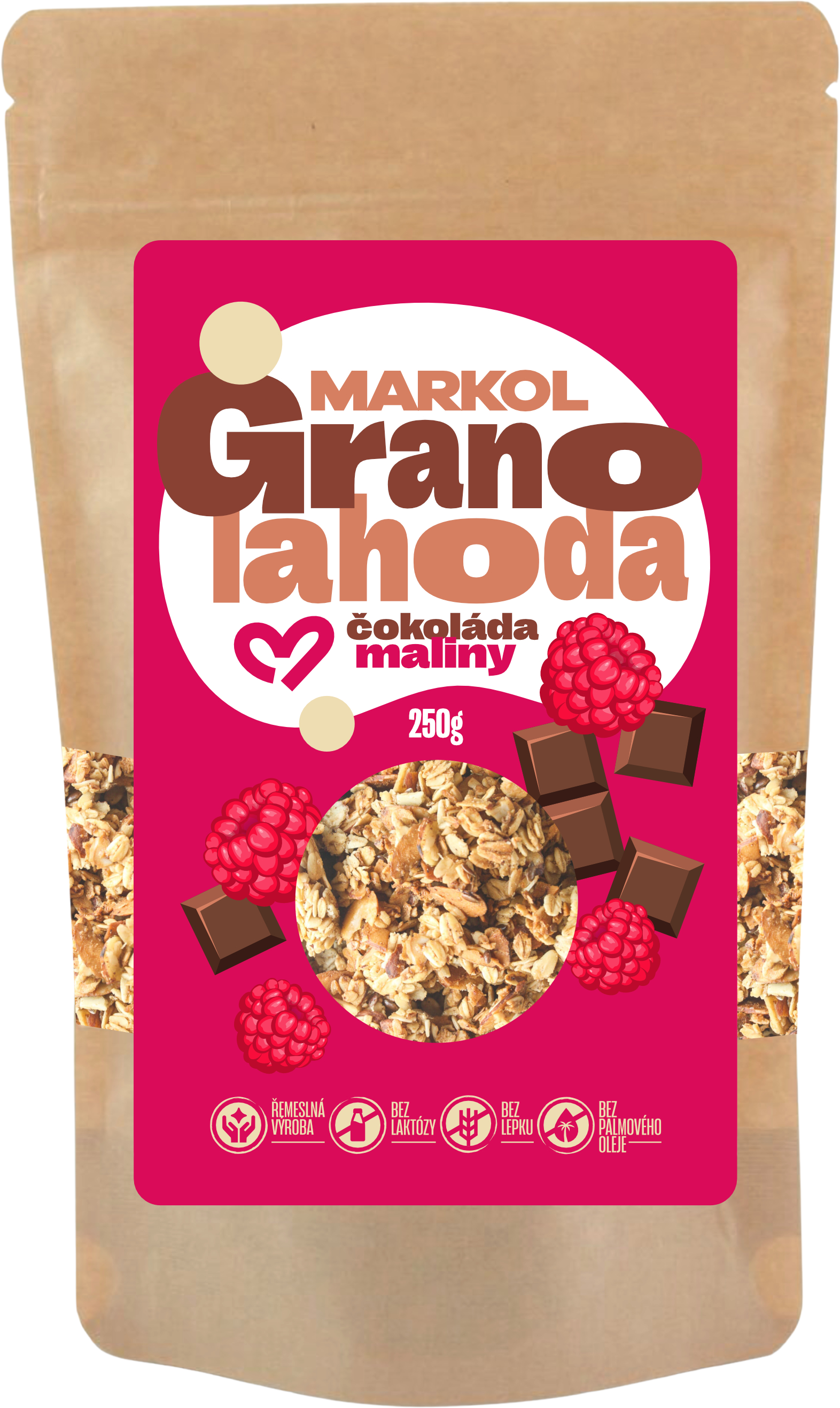 Markol Granola malina a čokoláda 250 g