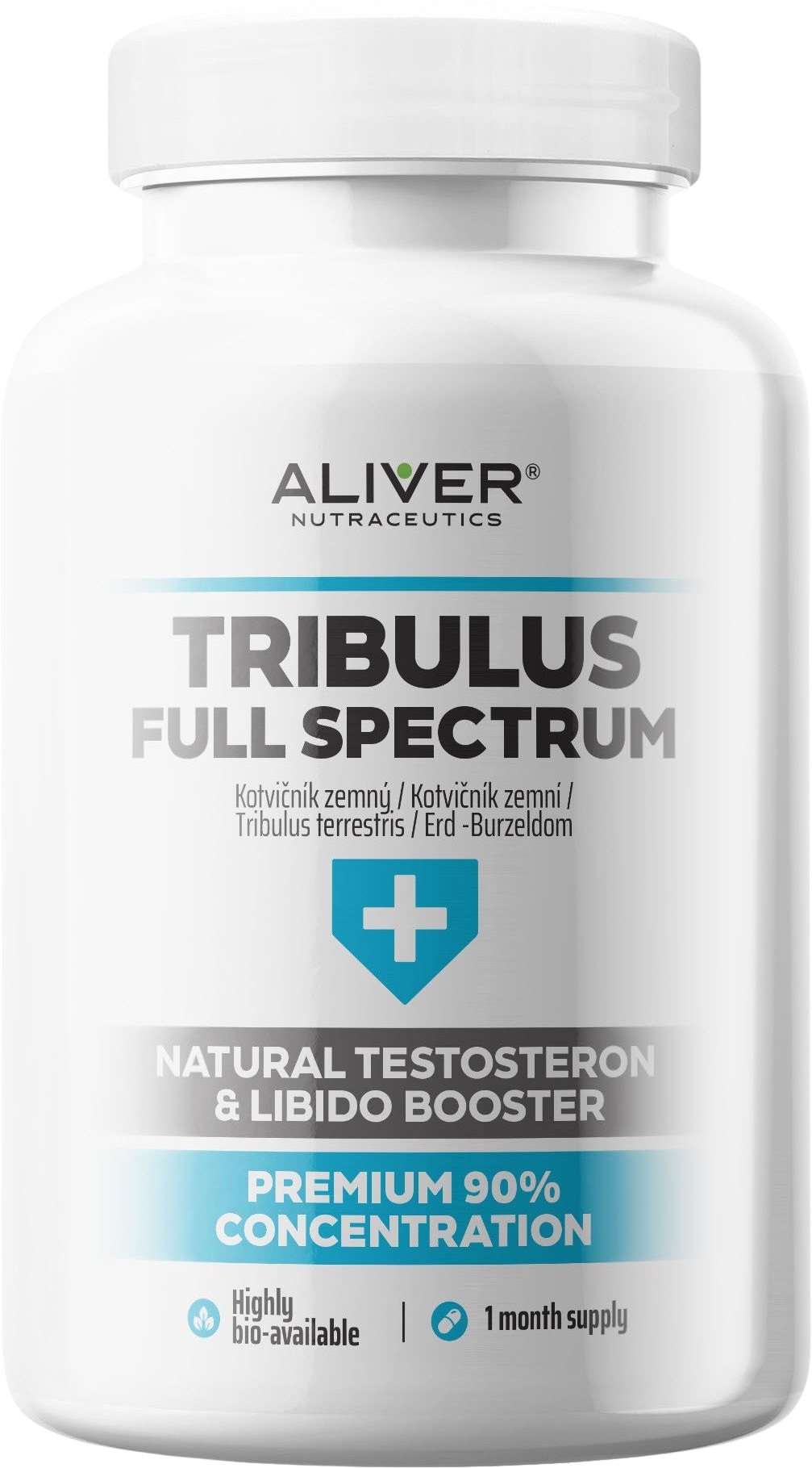 Aliver Kotvičník zemní 90% koncentrace 4:1 500mg 120 kapslí
