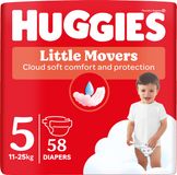 Huggies® Little Movers plenky 5 (11-25 kg) 58 ks