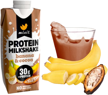 Mixit proteinový milkshake - Banán & kakao 330 ml