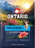 Ontario Krmivo Senior All Breeds Monoprotein Tuna & Sweet Potatoes 2.25 kg