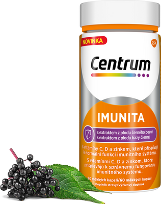 Centrum Imunita s extraktem z černého bezu 60 měkkých tobolek