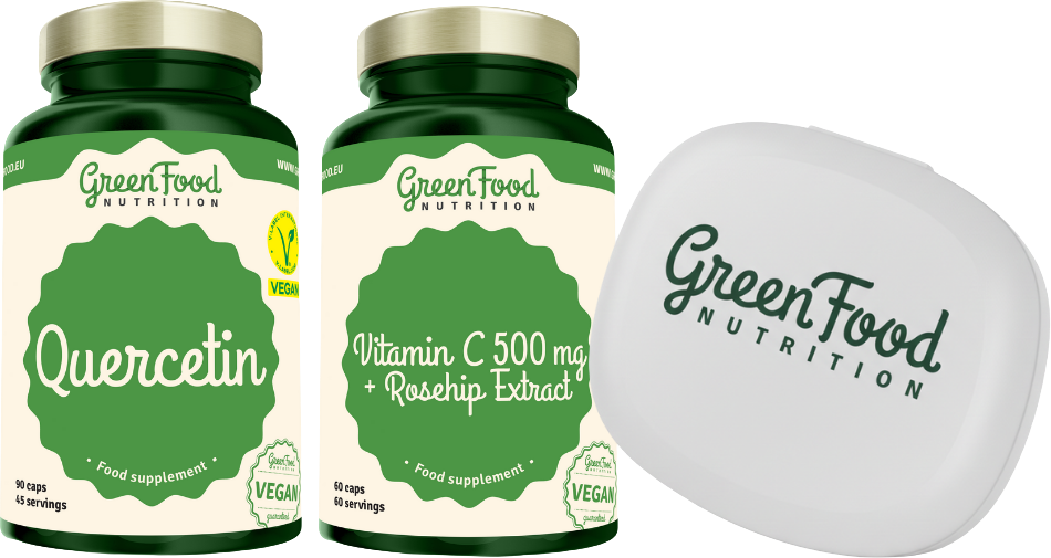 GreenFood Nutrition Duopack Quercetin 90cps + Vitamin C 500mg 60cps