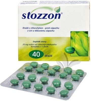 Stozzon Dražé s chlorofylem 40 ks