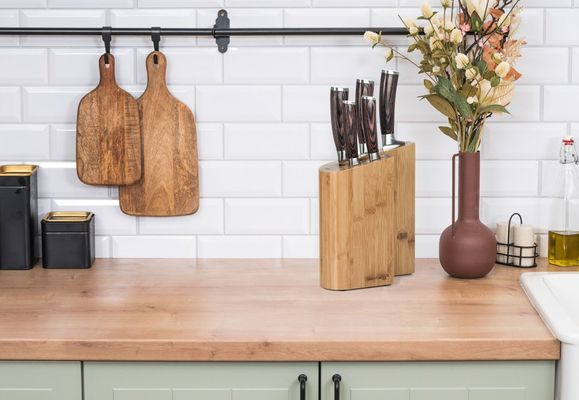G21 Sada nožů Gourmet Timber + bambusový blok