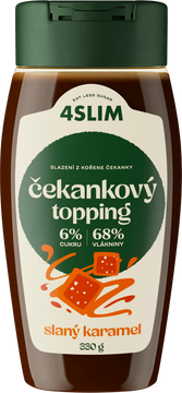 4Slim Čekankový topping slaný karamel 330 g