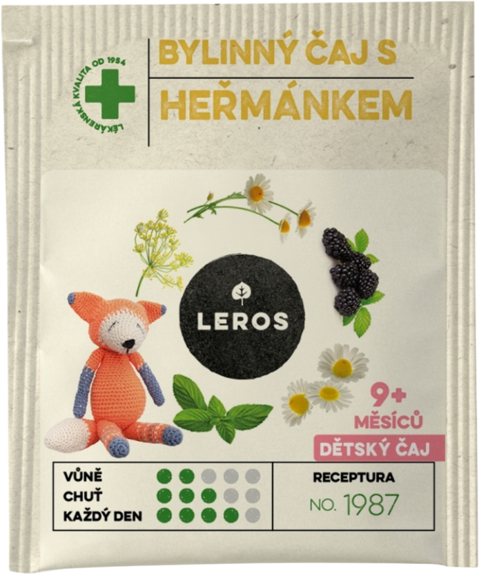 Leros dětský bylinný čaj s heřmánkem 20 x 1.5 g