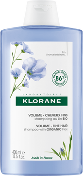 Klorane Šampon s BIO lnem pro jemné vlasy bez objemu 400 ml