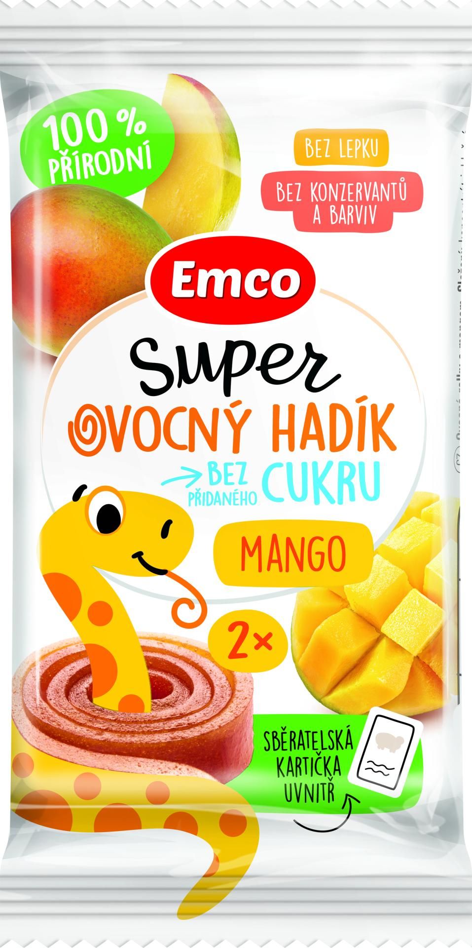 Emco Super ovocný hadík mango 20 g