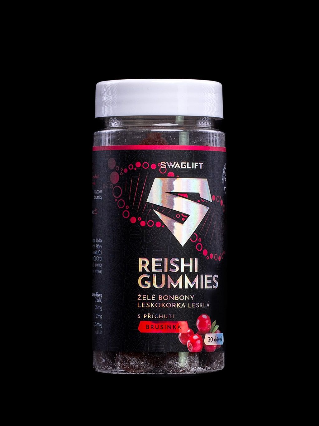 Swaglift Reishi gummies s příchutí brusinky 60 ks