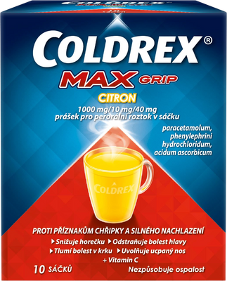 Coldrex MAXGrip Citron horký nápoj 10 sáčků