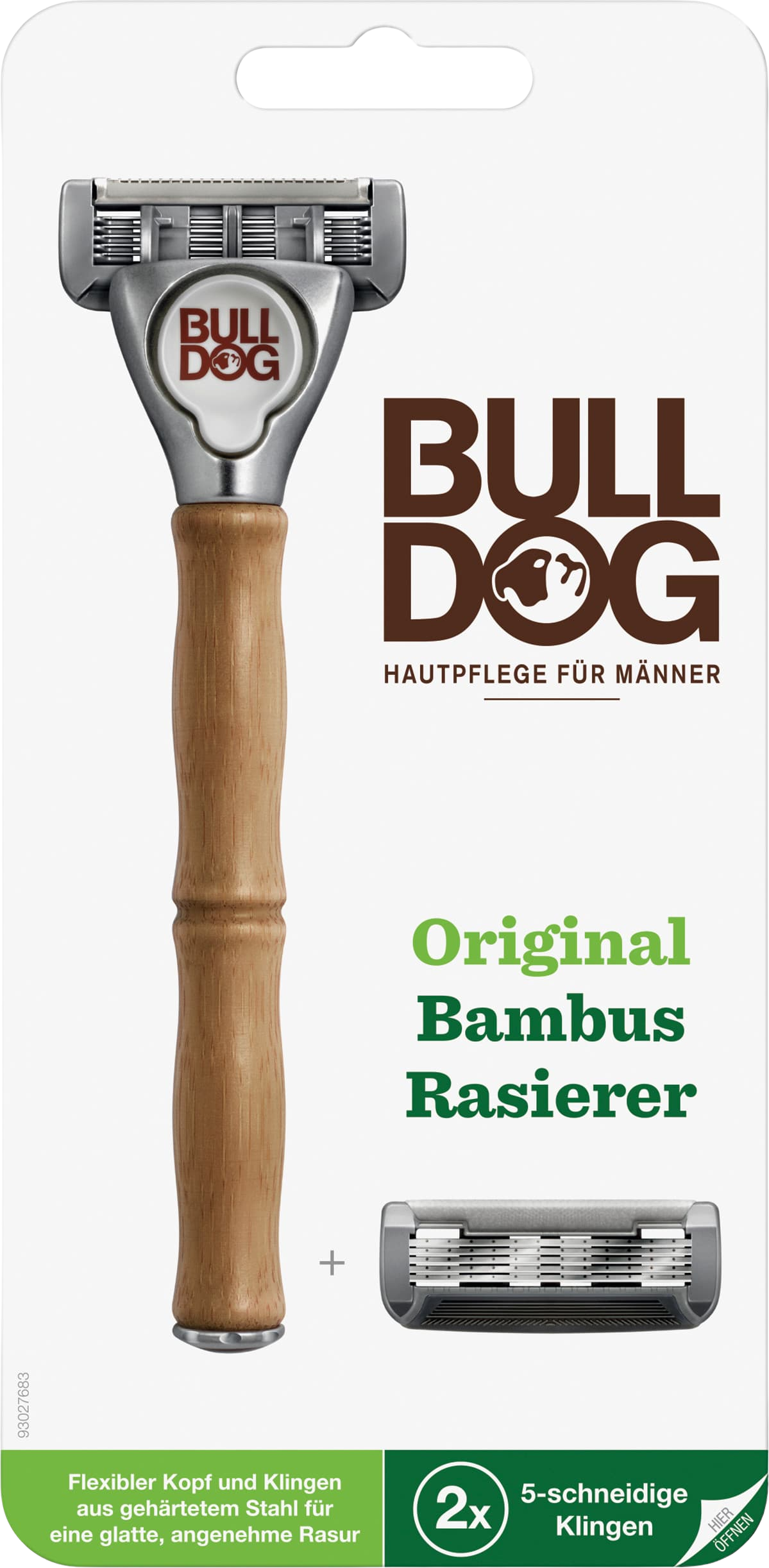 Bulldog Original Bamboo strojek + 2 náhradní hlavice