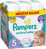 Pampers Active Baby plenky vel. 5, 11-16 kg, 150 ks