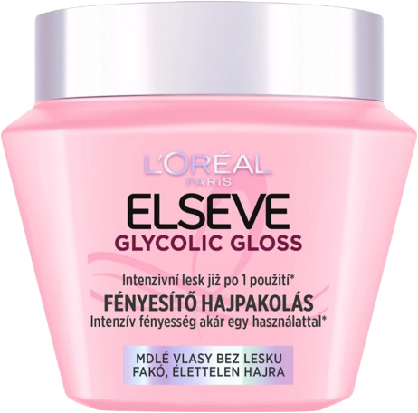 L'Oréal Paris Elseve Glycolic Gloss Maska na vyhlazení vlasů 300 ml