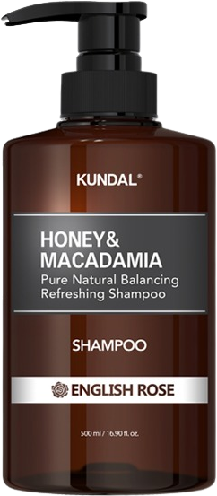 Kundal Honey&Macadamia Nature Shampoo English Rose - přírodní hydratační šampon 500 ml