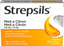 Strepsils Med a Citron 36 pastilek