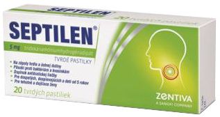 Septilen tvrdé pastilky 20x5mg