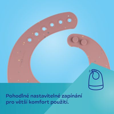 Canpol babies Bryndák silikonový s kapsou Dots žlutý
