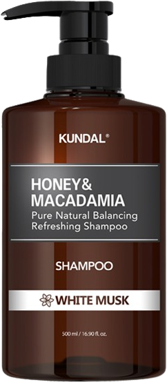 Kundal Honey&Macadamia Nature Shampoo - přírodní hydratační šampon s vůní Bílého Pižma 500 ml