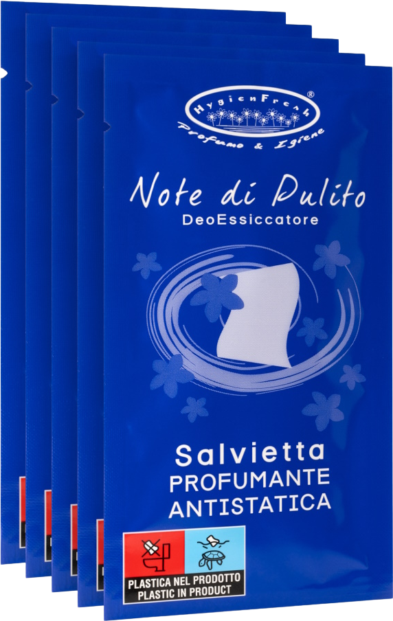 HygienFresh Antistatické parfémované ubrousky do sušičky s vůní Note di pulito 5 ks