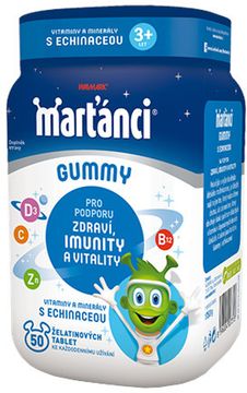 Marťánci Walmark Gummy Echinacea 20 mg želatinové tablety 50 ks