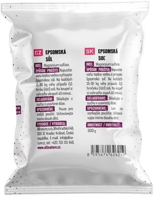 Allnature Epsomská sůl 500 g