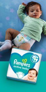 Pampers Active Baby plenky vel. 4, 9-14 kg, 132 ks
