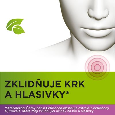 StrepHerbal Černý bez a Echinacea 24 ks