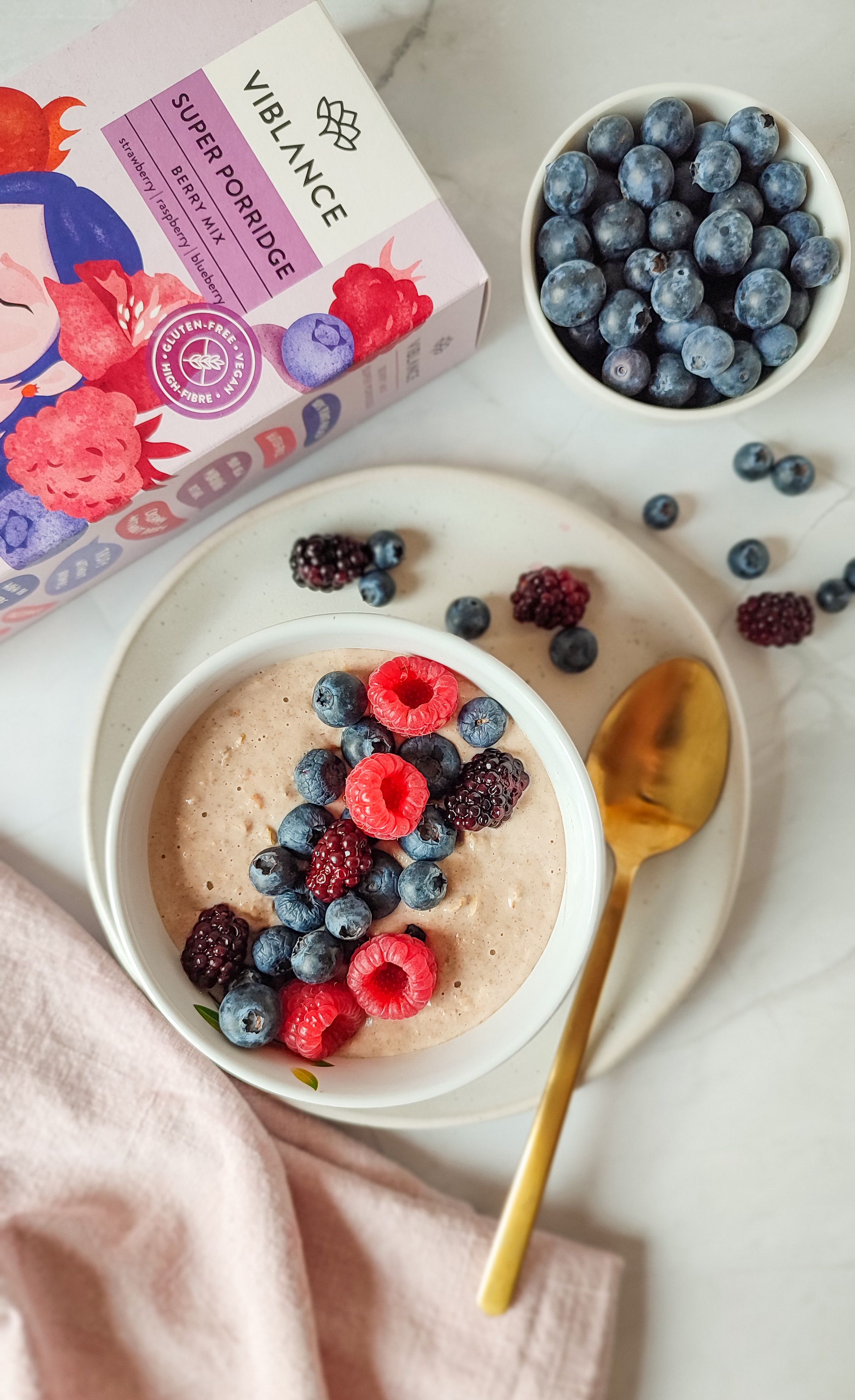 Viblance Ovesná super kaše - Berry Mix 400 g