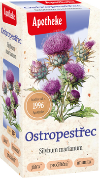 Apotheke Ostropestřec mariánský čaj sáčky 20 x 2 g