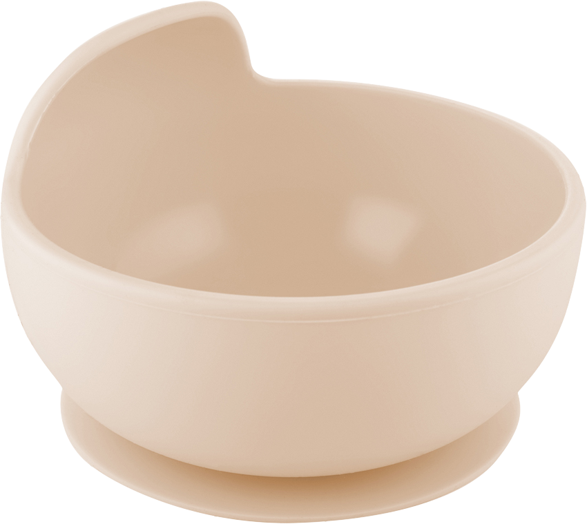 Canpol babies Miska silikonová s přísavkou krémová 330 ml