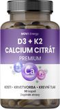 MOVit Energy Vitamín D3 1000 IU + K2 75 mcg + Calcium Citrát 90 kapslí