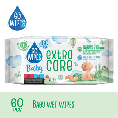 GoWipes Dětské vlhčené ubrousky Extra care
