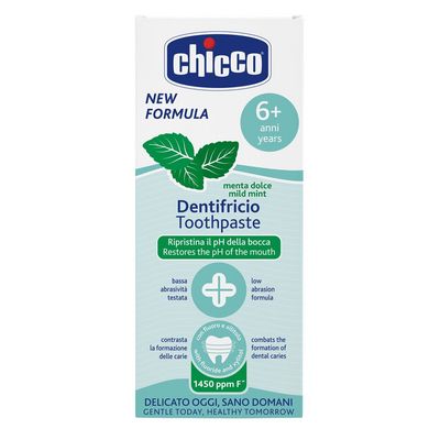 Chicco Pasta zubní Jemná máta 6r+, 50 ml