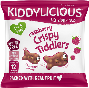 Kiddylicious Rybičky křupavé malinové 12 g