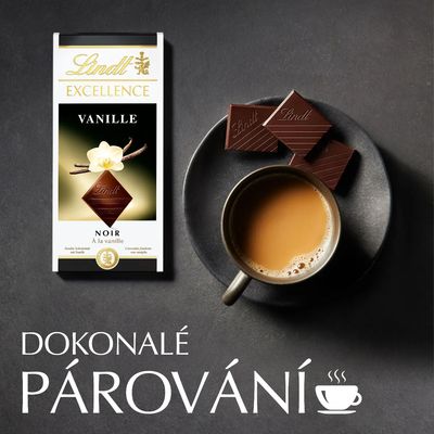Lindt Čokoláda EXCELLENCE Hořká čokoláda s příchutí vanilky 100 g
