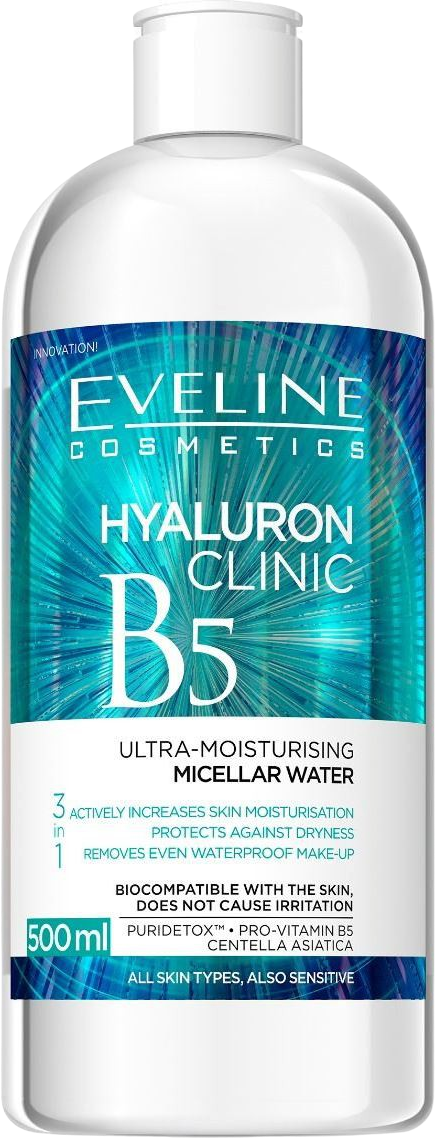 Eveline Hyaluron Clinic Micelární voda 500 ml