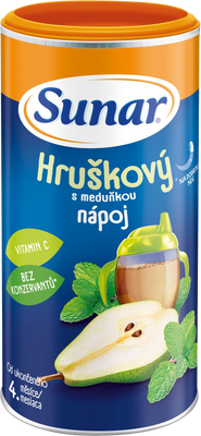 Sunar rozpustný nápoj hruškový s meduňkou 200 g