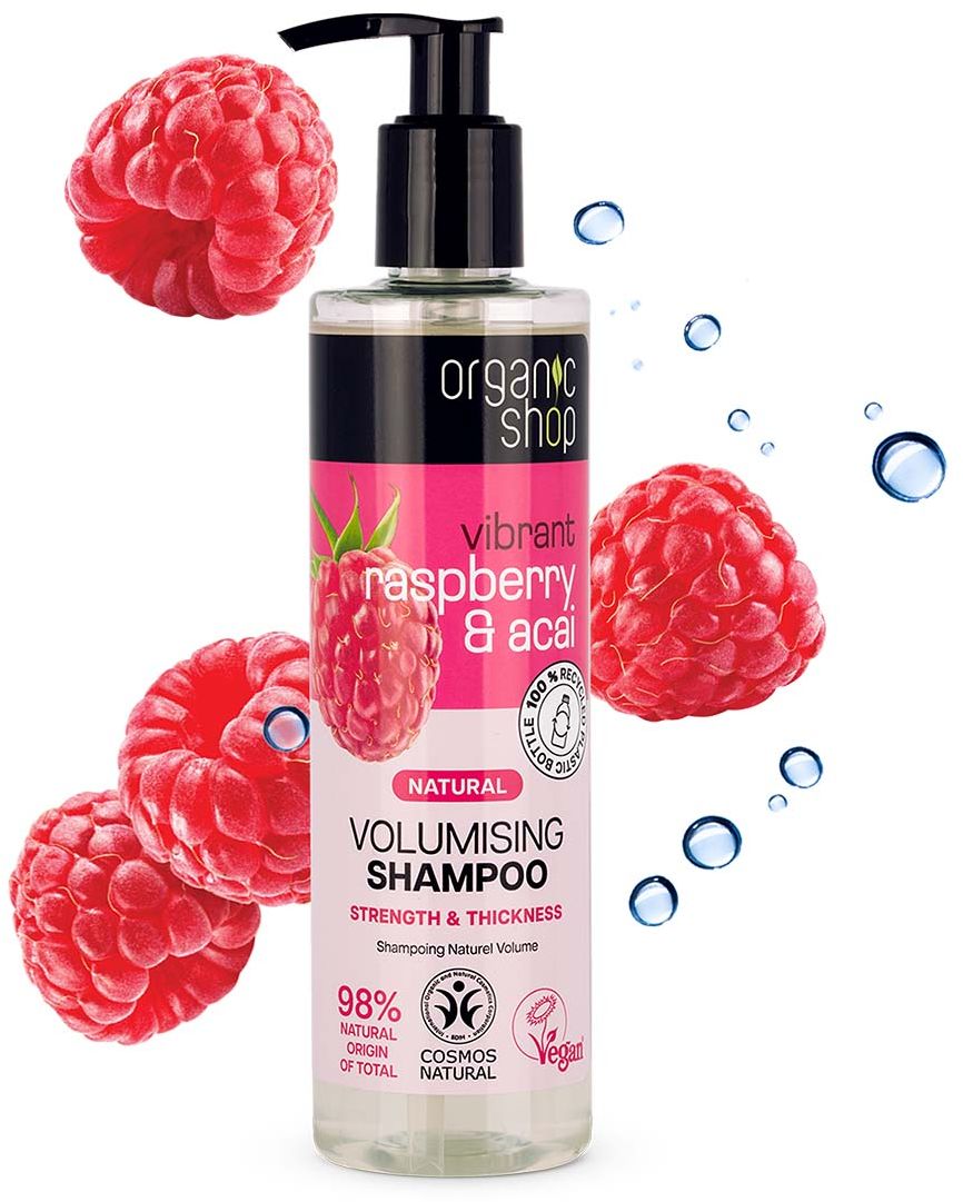 Organic Shop Šampon pro objem Malina & Acai 280 ml