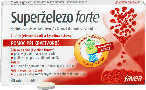 Favea Superželezo forte 30 tablet