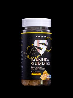 Swaglift Manuka gummies + vitamins s příchutí citrónu 60 ks