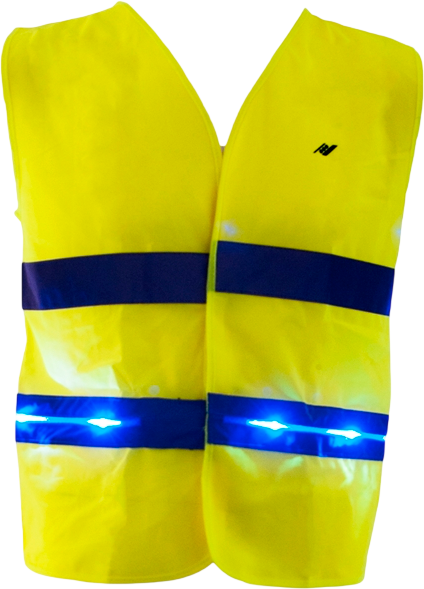Rucanor Running Vest LED sportovní bezpečnostní vesta, Velikost: M 1 ks