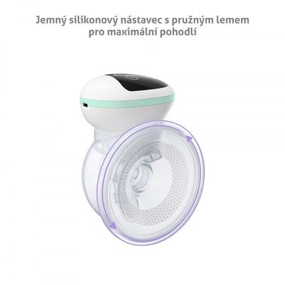 TrueLife Odsávačka mateřského mléka elektrická handsfree Nutrio BP W5
